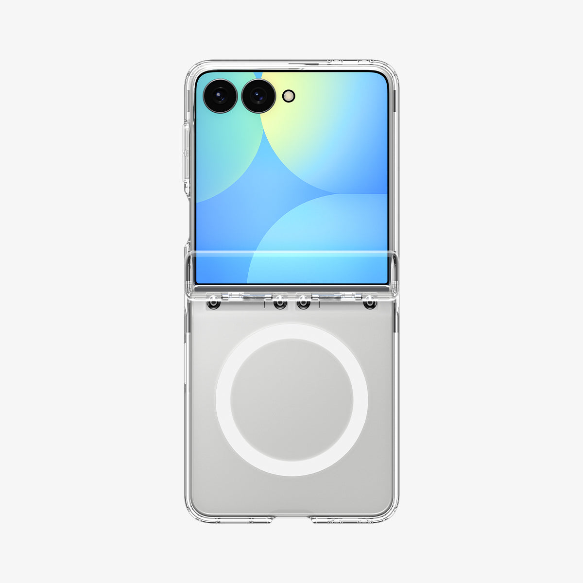 Spigen Galaxy Z Flip 8 Case Ultra Hybrid Pro MagFit - Clear White - image 1
